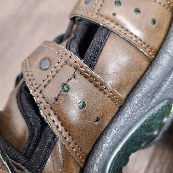 FootJoy Men's Brown Leather Spiked Golf Sandals Shoes 45625 Size 9 M Breathable - Picture 11 of 12